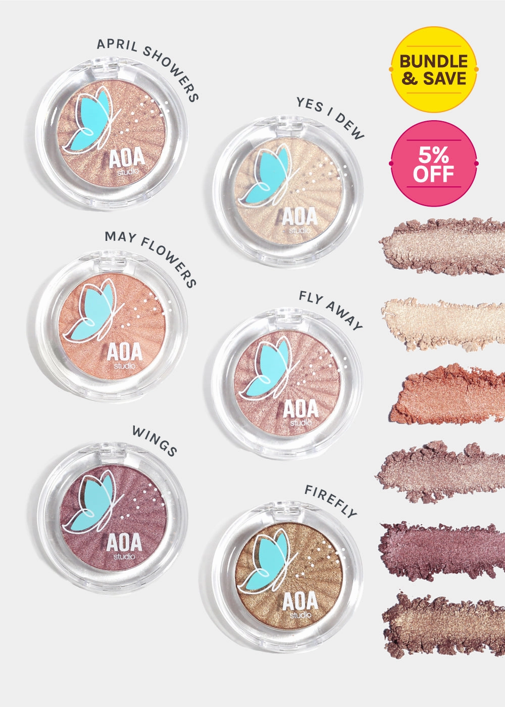 AOA Fly with Me Shimmer Eyeshadows