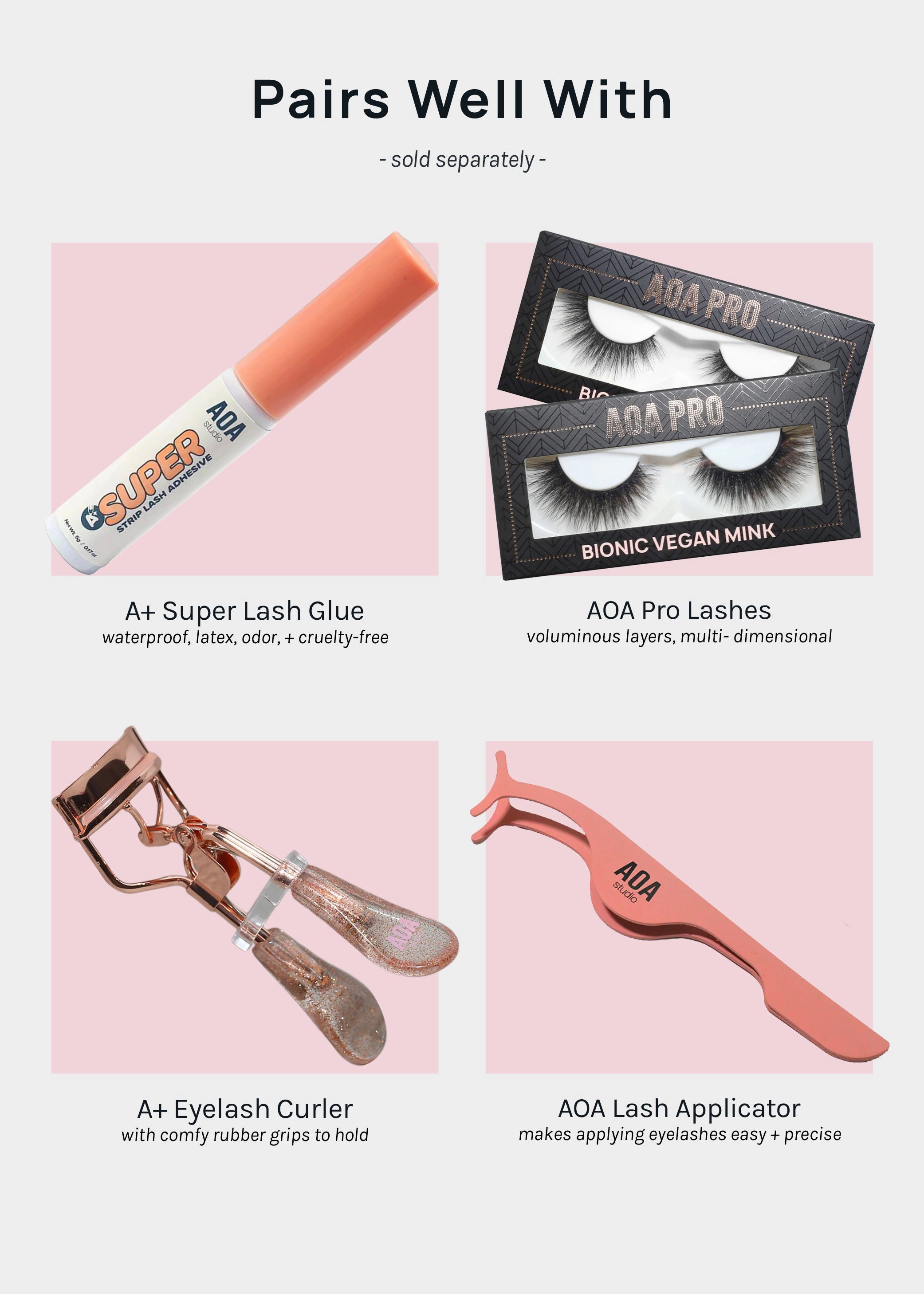 AOA Pro Eyelash Book - Purple