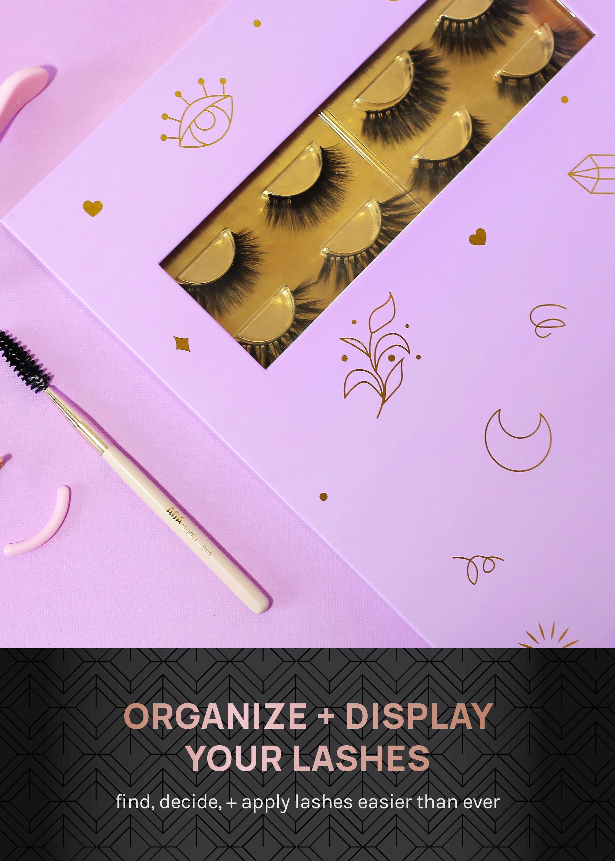 AOA Pro Eyelash Book - Purple