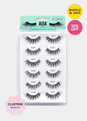AOA Studio Eyelashes - Alexis 6-Pack