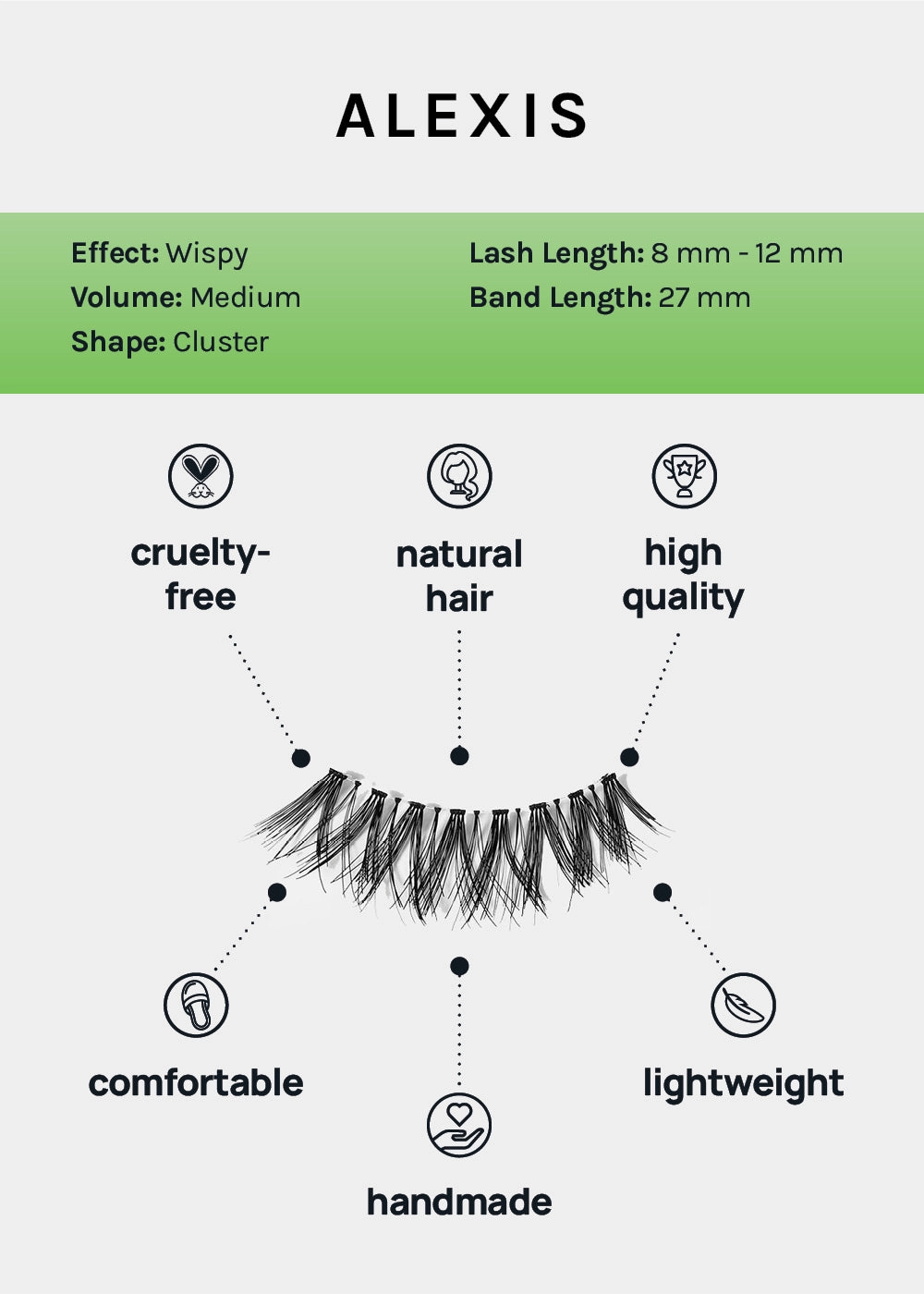 AOA Studio Eyelashes - Alexis 6-Pack