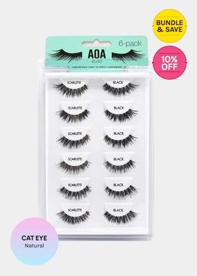AOA Studio Eyelashes - Scarlette 6-Pack