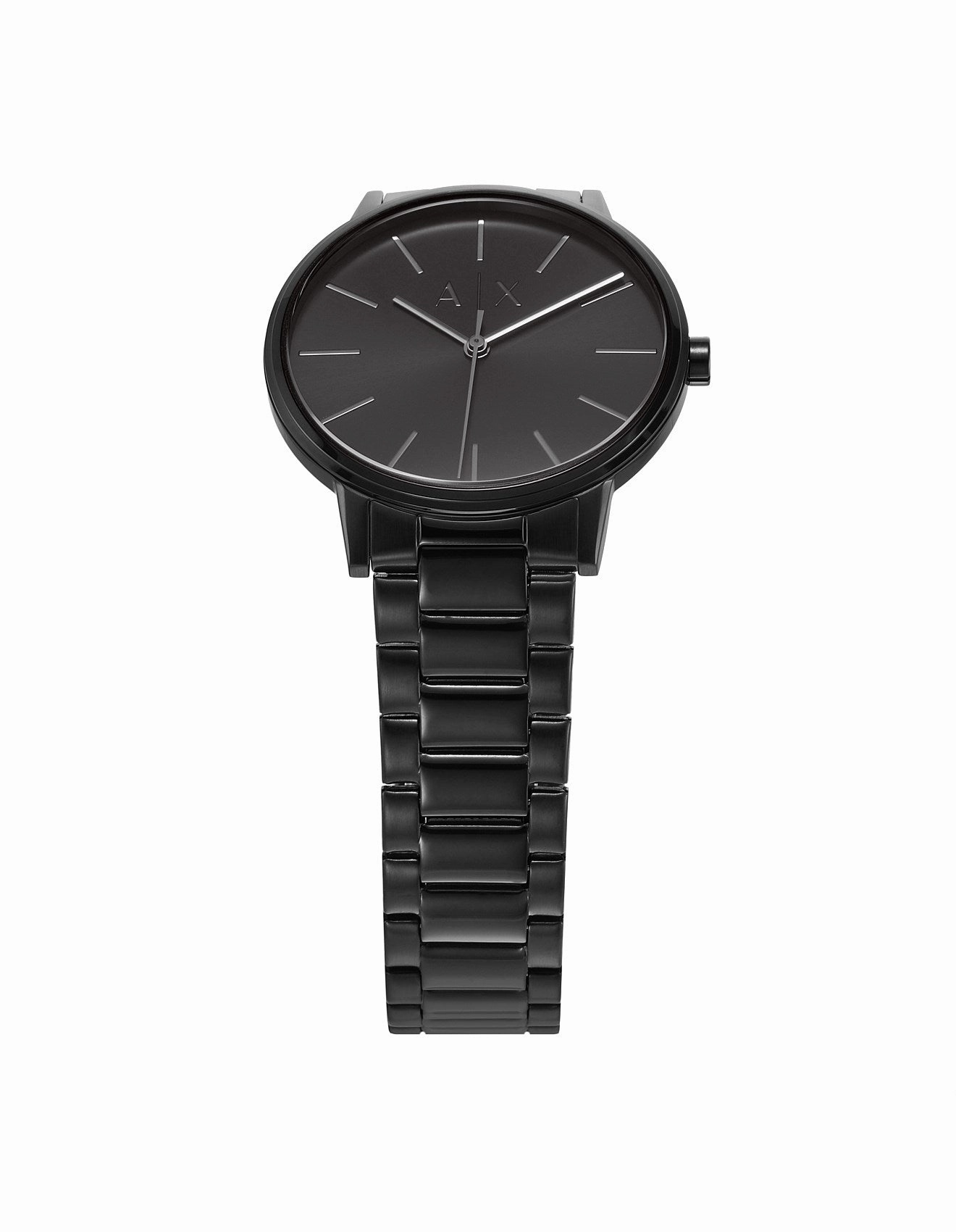 Armani Cayde Elegant Black Steel Band Timepiece AX2701