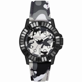 Armani Exchange Men's Watch - Classic Quartz Black and White Dial Strap | AX1856