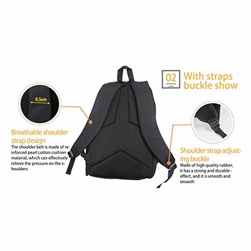 Astronauts Whale | Comfortable & Light School Bags Multiple Pockets Backpack for Kids/Youth/Boys/Girls