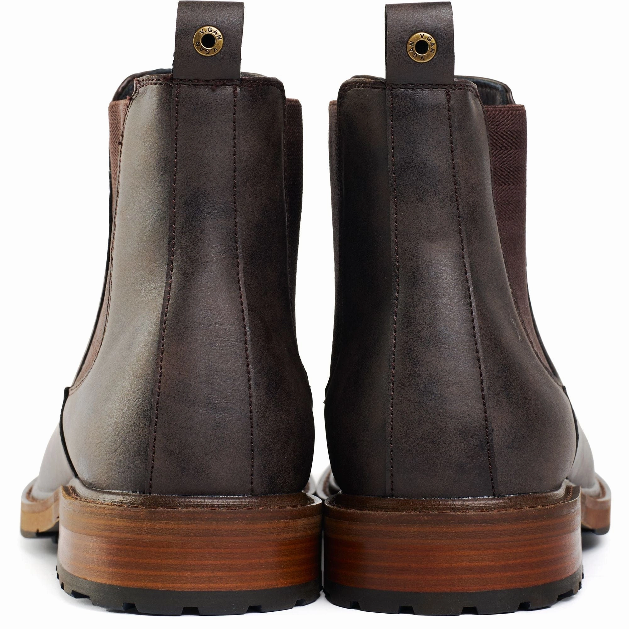 Auber Men's Vegan Leather Chelsea Boots | Brown