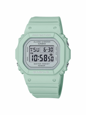 BABY-G Digital Spring Colours Green Resin Band Watch BGD565SC-3D