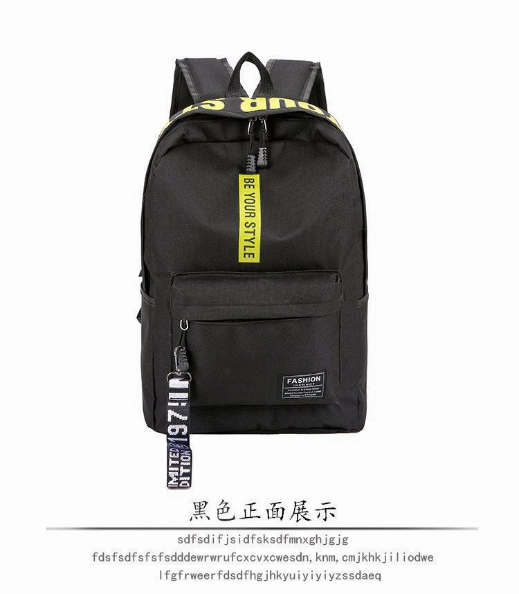Backpack canvas large capacity junior high school students