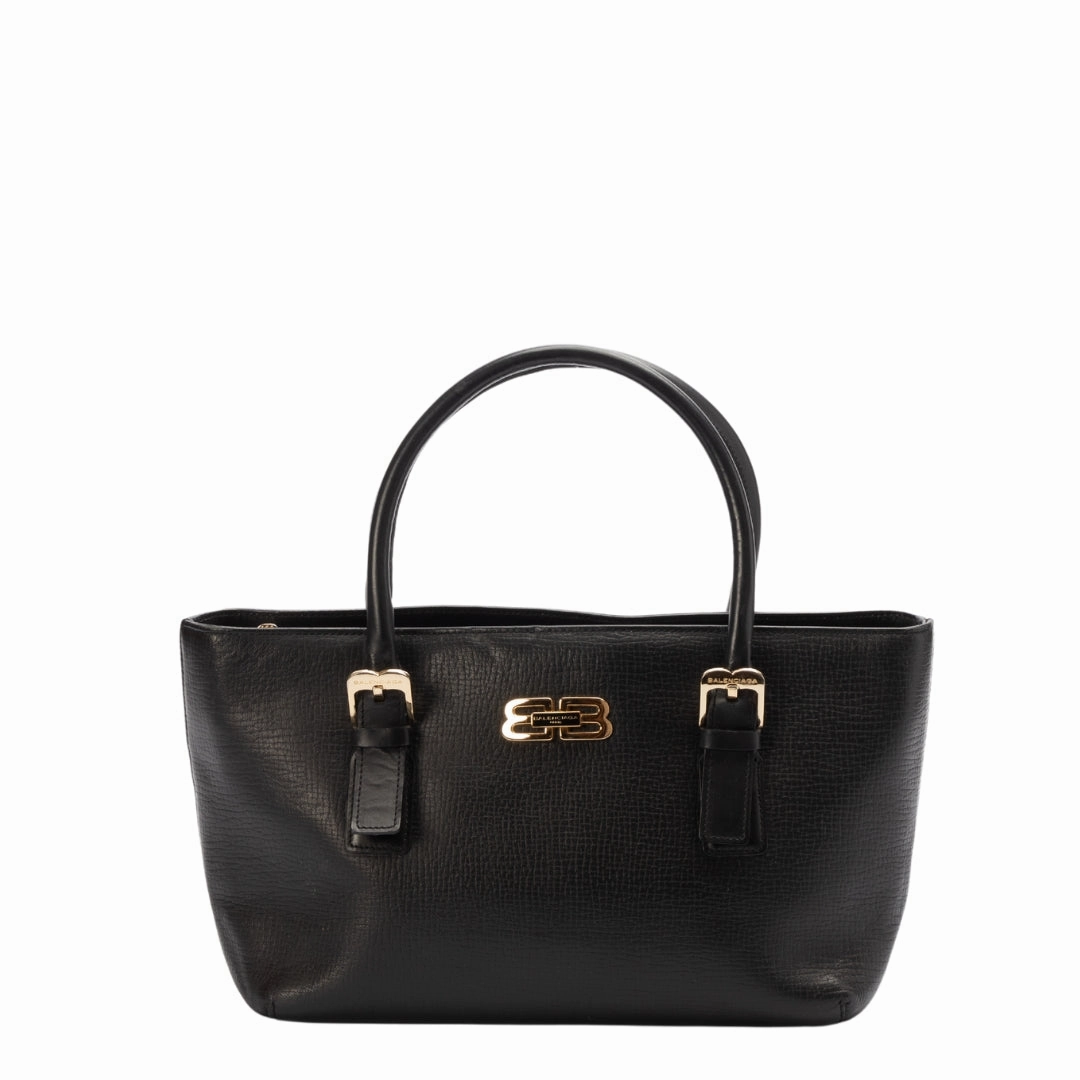 Balenciaga Black Leather Satchel