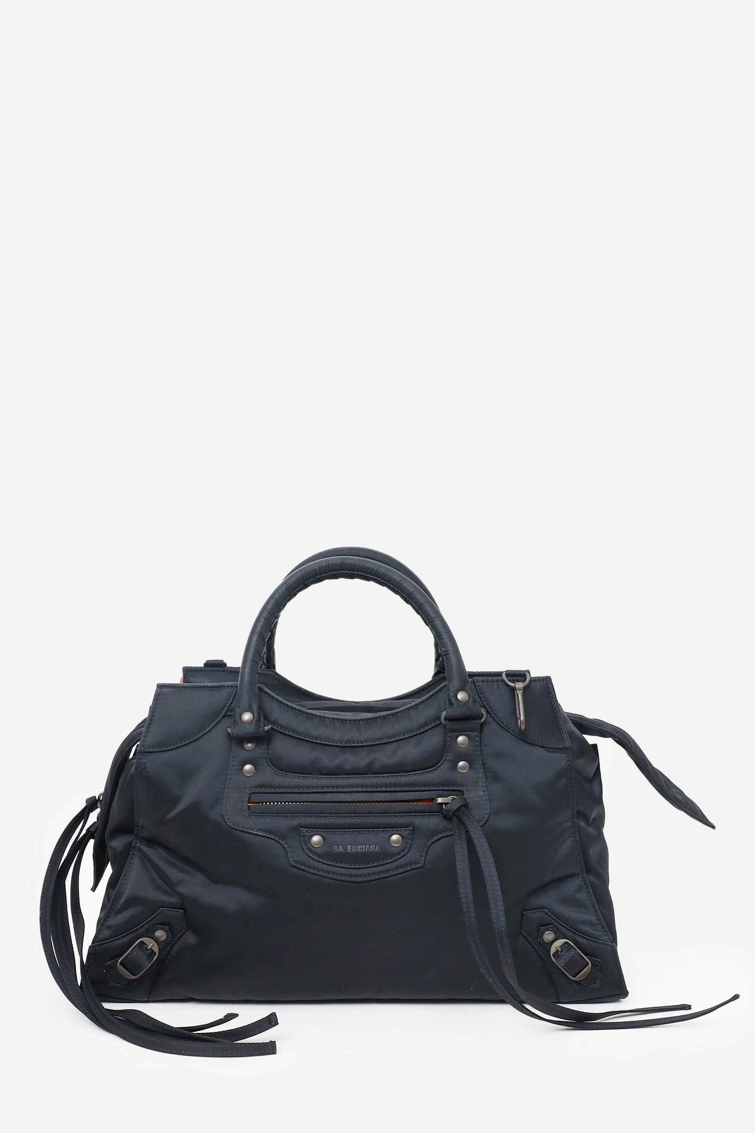 Balenciaga Black Nylon Neo Classic Medium Shoulder Bag