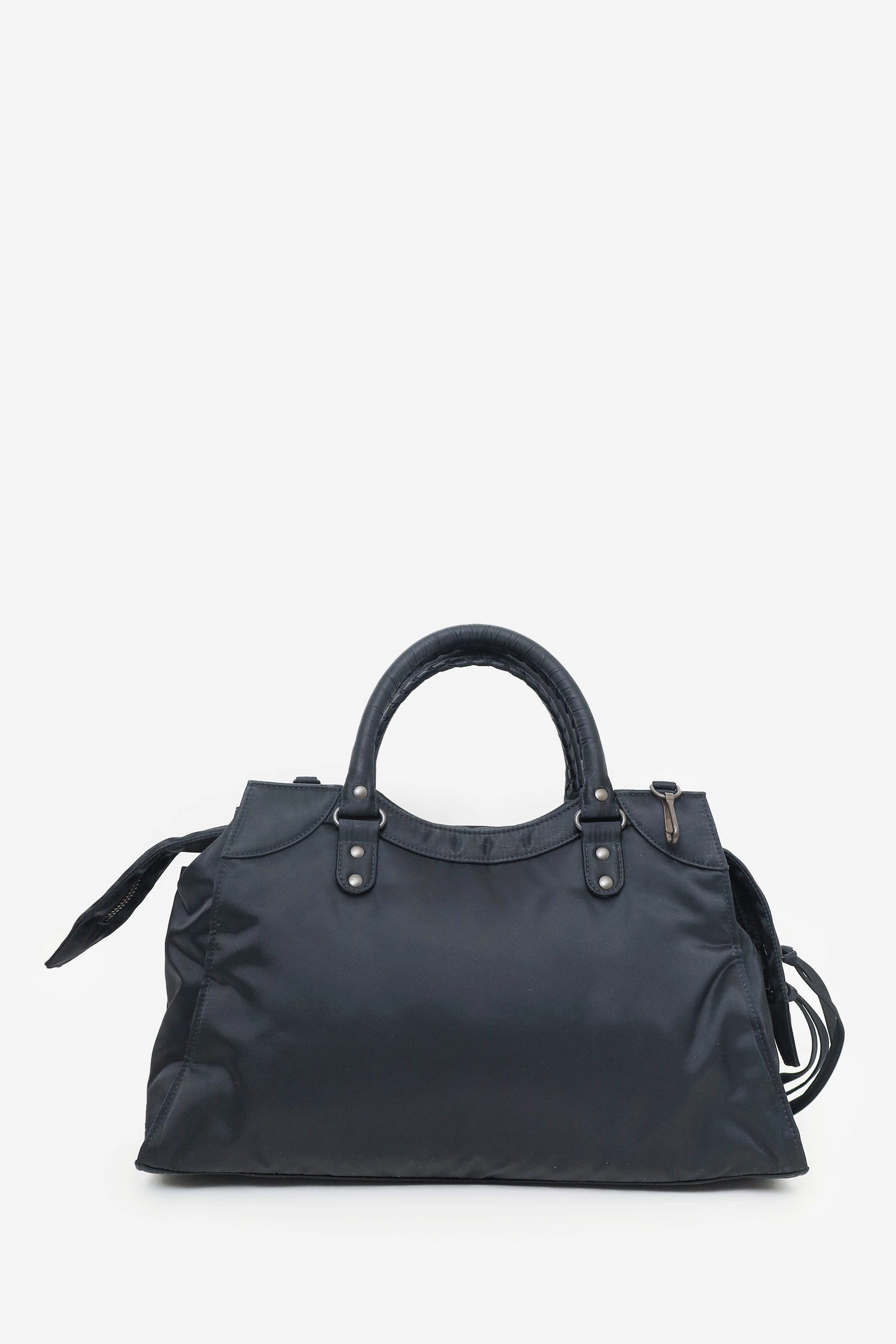 Balenciaga Black Nylon Neo Classic Medium Shoulder Bag