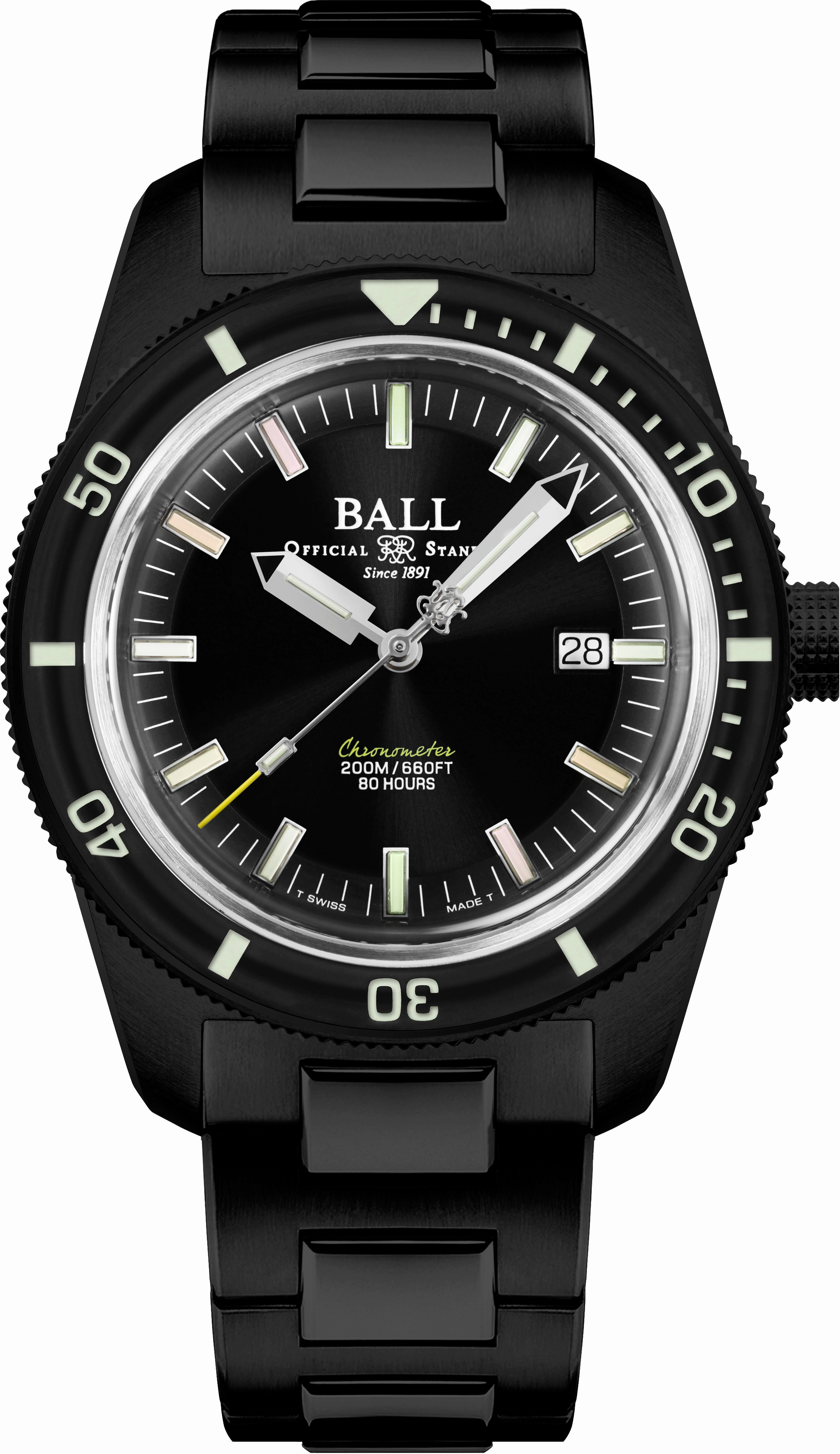 Ball Engineer II Skindiver Heritage Manufacture Chronometer DD3208B-S2C-BKR