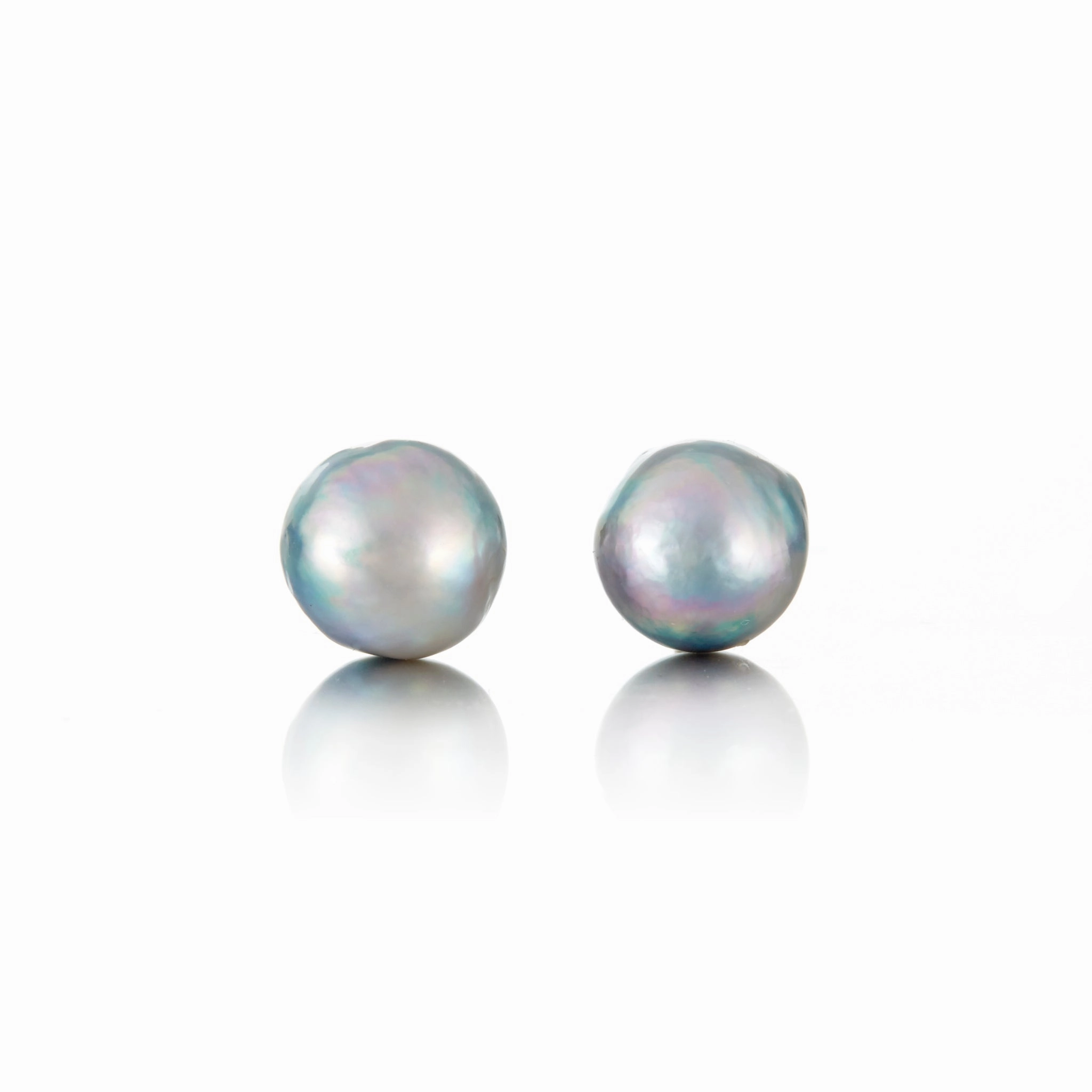 Baroque Blue Akoya Pearl Earrings