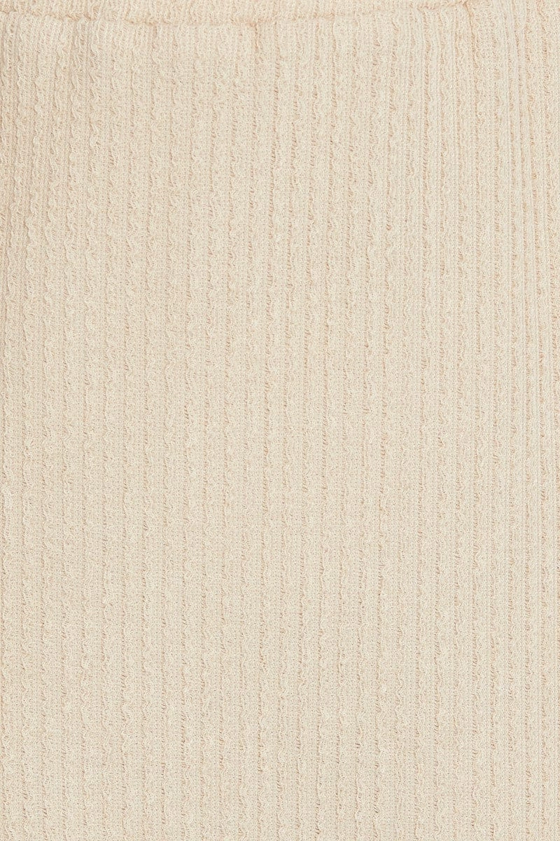 Beige Midi Skirt Bodycon