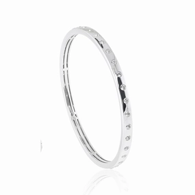 Bella Bangle in White Topaz