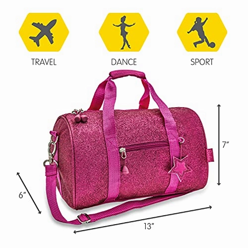 Bixbee Girls' Duffle, Ruby Raspberry