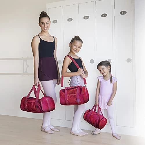 Bixbee Girls' Duffle, Ruby Raspberry