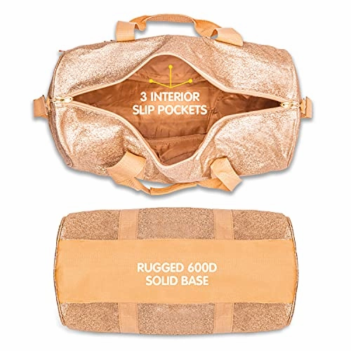 Bixbee Girls' Little Duffle, Gold