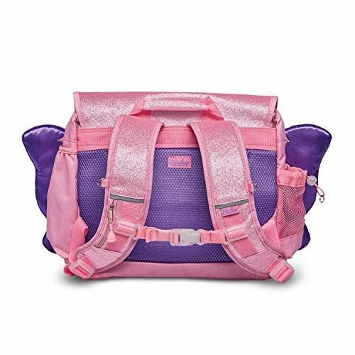 Bixbee Kids Backpack, Childrens Backpack for Girls & Boys, Water Resistant Backpack with Pockets, Durable Zippers & Easy Carry Design - Great Size for School & Travel in Sparkalicious Pink Butterflyer
