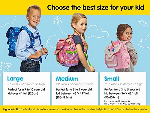 Bixbee Kids Backpack, Sparkalicious Gold Butterflyer, Medium
