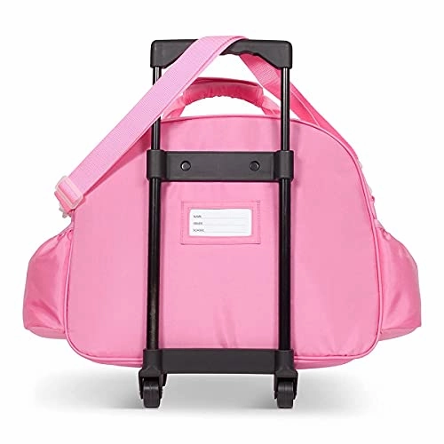 Bixbee Kids Rolling Suitcase and Backpack Set, Shark Luggage for Girls & Boys with Wheels, Telescoping Handle, Adjustable Straps and Pockets - Carry On Bag & Backpack for Airport & Travel Set of 2
