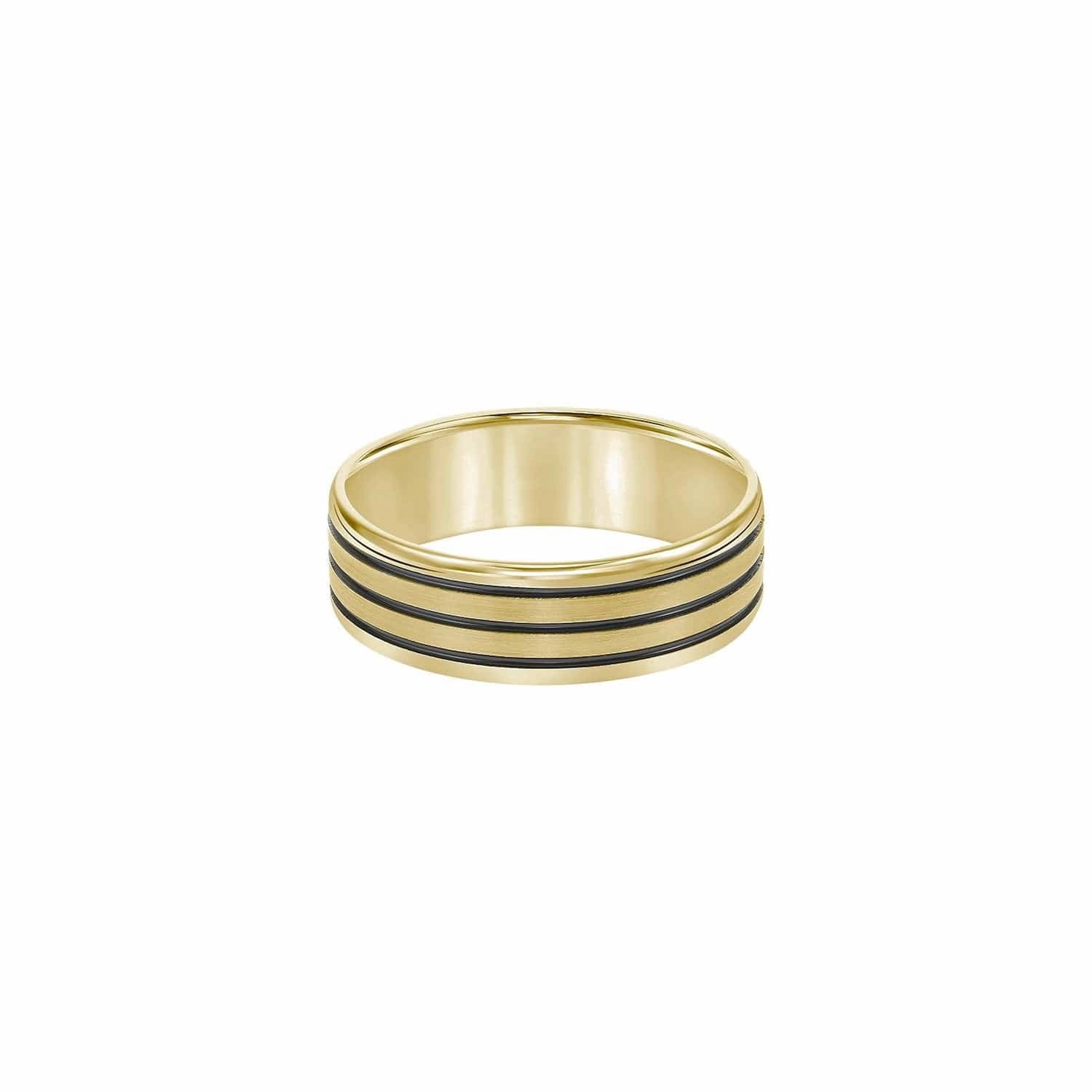 Black Stripe 7mm Band