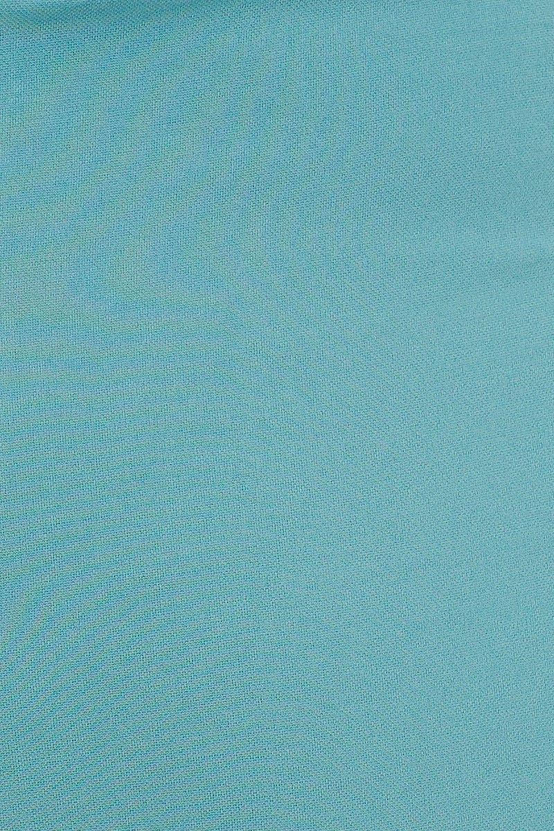 Blue Mini Ponte Skirt