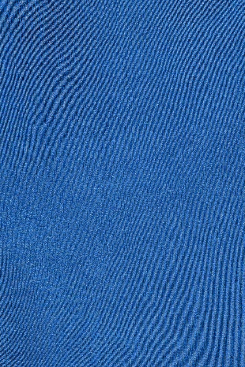 Blue Slip Skirt Midi