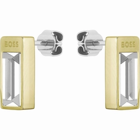 Boss Jewellery Ladies Gold Plated Stud Earrings 1580413