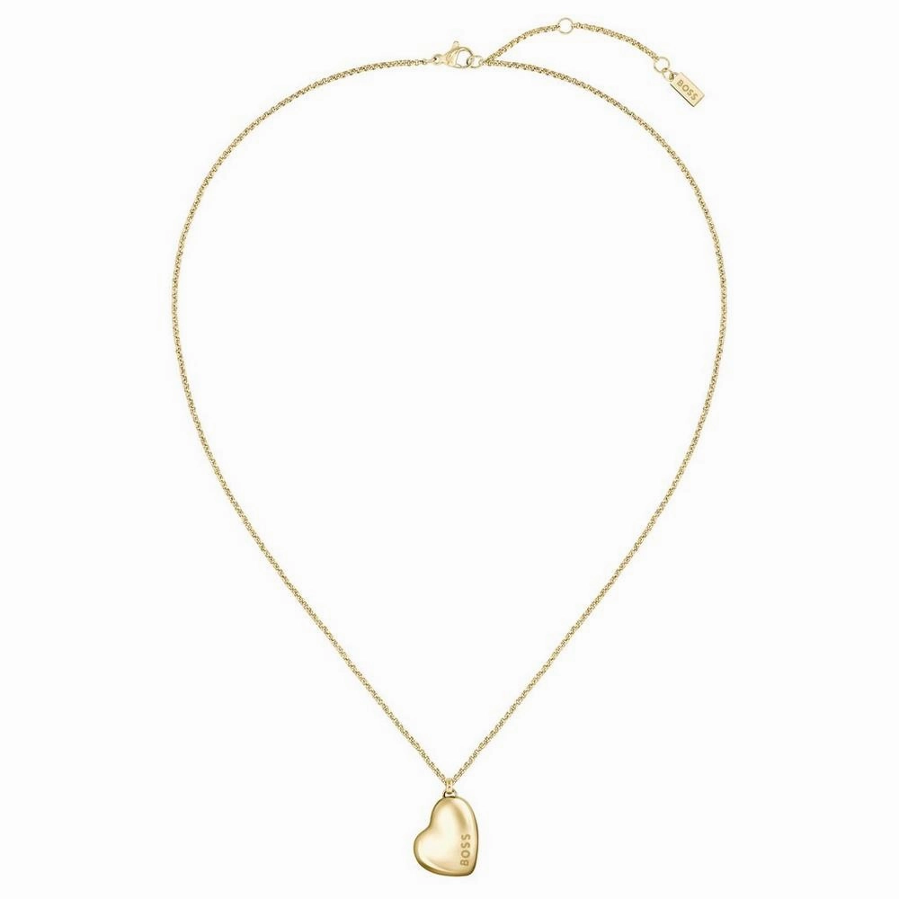 Boss Jewellery Ladies Honey Heart Gold Plated Necklace 1580574