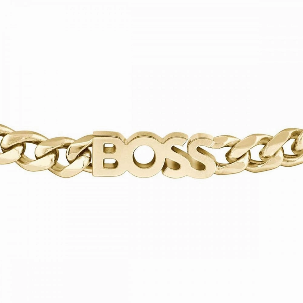 Boss Jewellery Ladies Kassy Gold Plated Link Bracelet 1580593