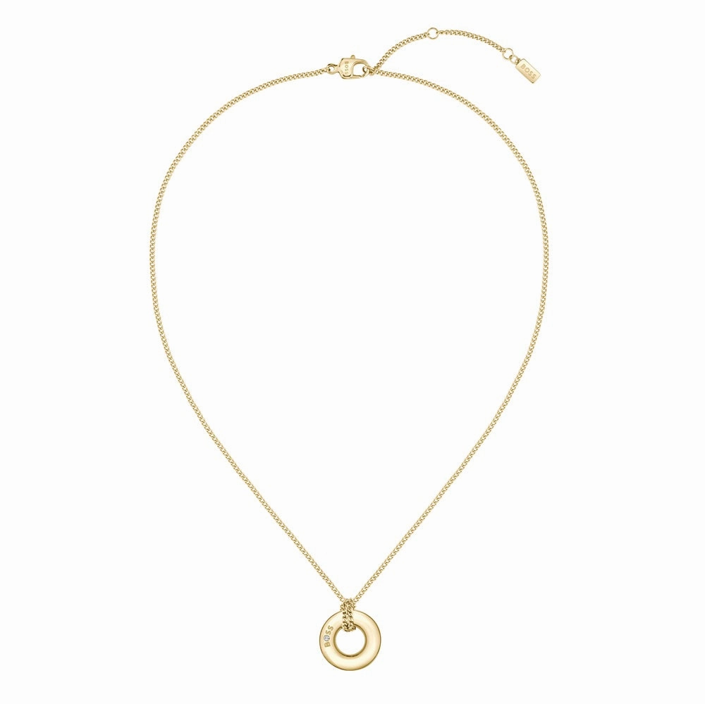 Boss Jewellery Live Circle Gold Plated Ladies Necklace 1580684