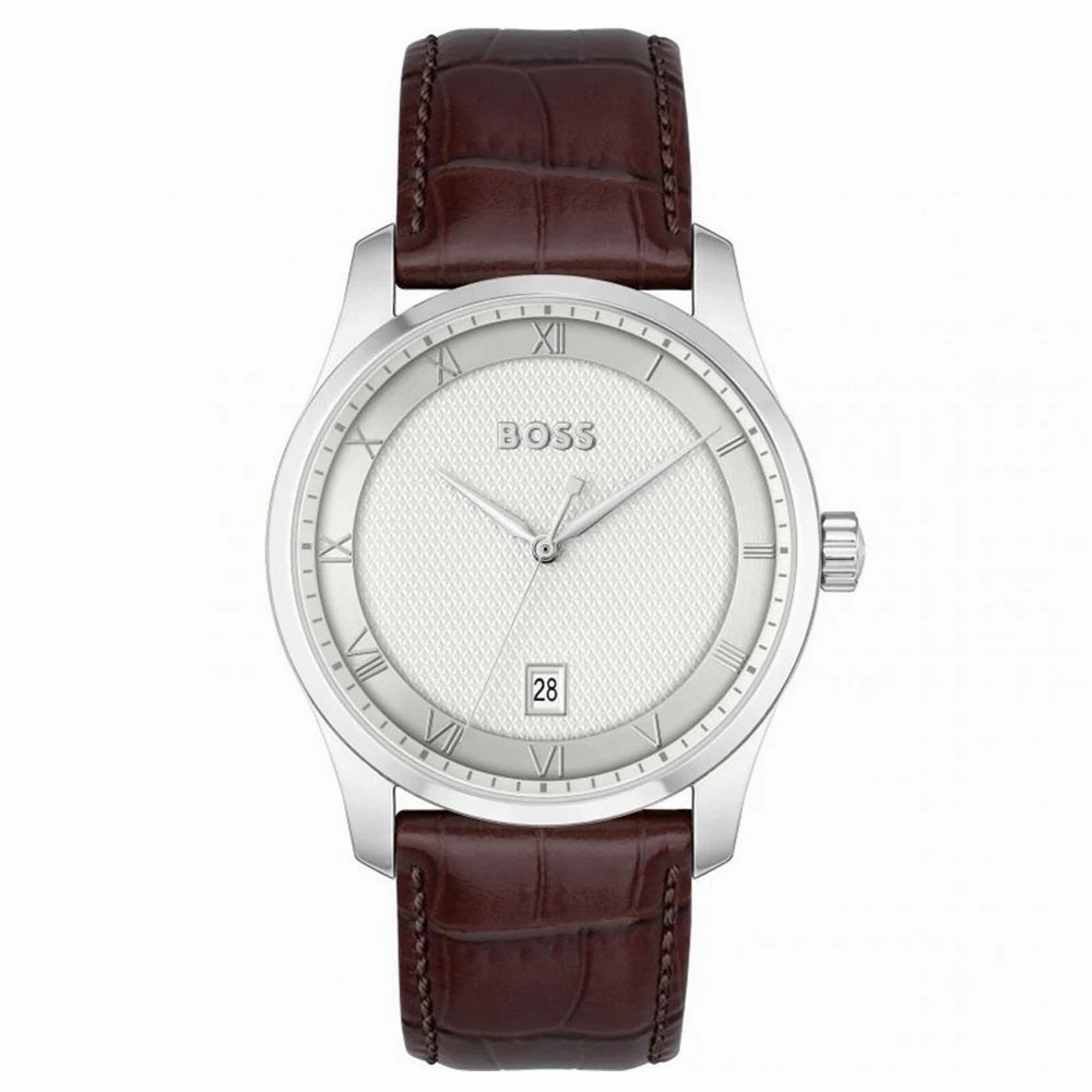 Boss Watches Principle Leather Strap Mens Watch 1514114