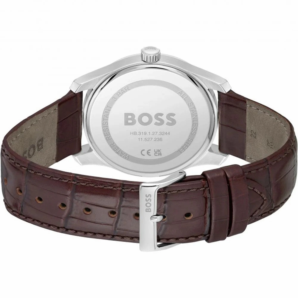 Boss Watches Principle Leather Strap Mens Watch 1514114