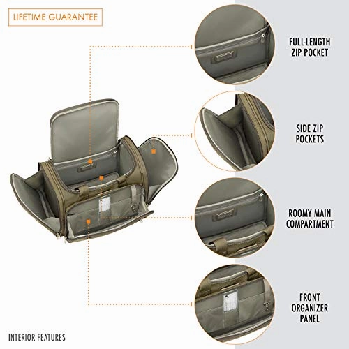Briggs & Riley Baseline-Deluxe Travel Tote Bag, Olive, One Size