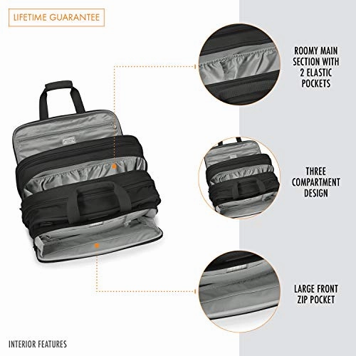 Briggs & Riley Baseline-Expandable Cabin Bag, Black, One Size