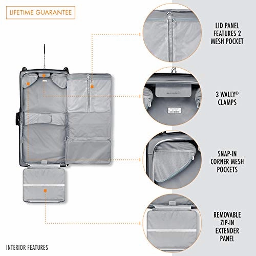 Briggs & Riley Baseline-Softside Wardrobe Spinner Luggage, Black, One Size