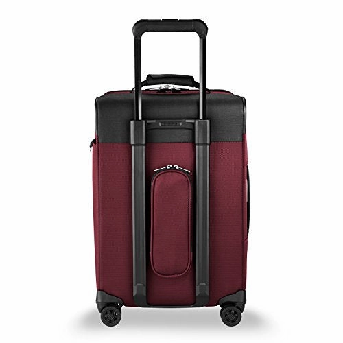 Briggs & Riley Transcend-Softside Carry-On Spinner Luggage, Merlot, 22-Inch