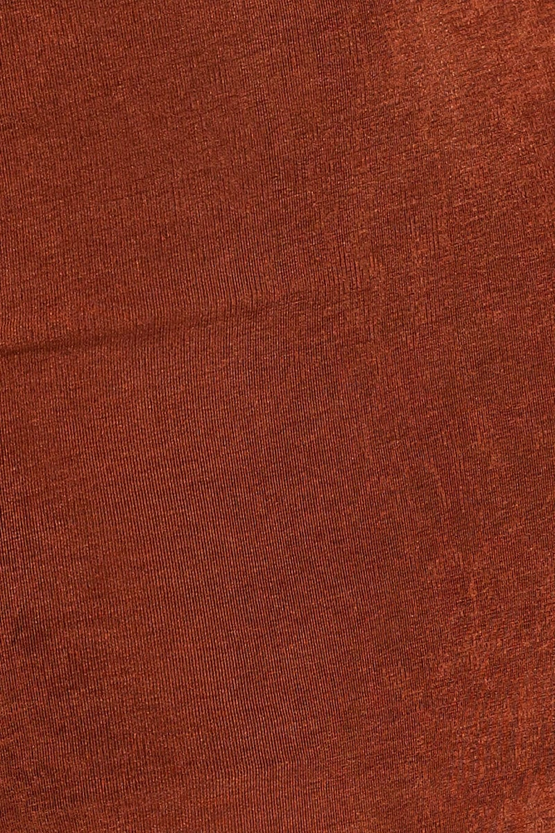 Brown Midi Skirt Bodycon