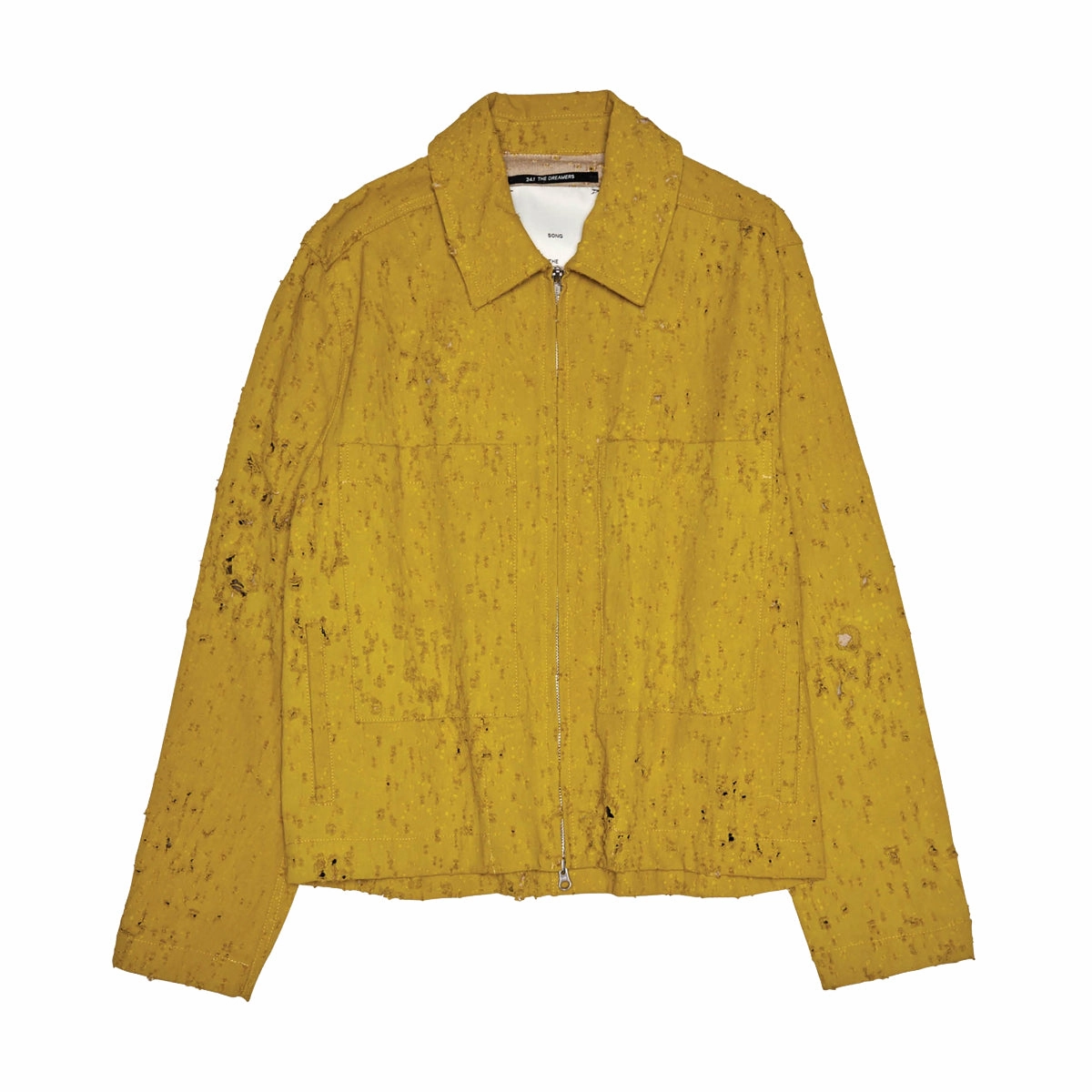 Bullet Hole Denim Jacket 'Mustard'