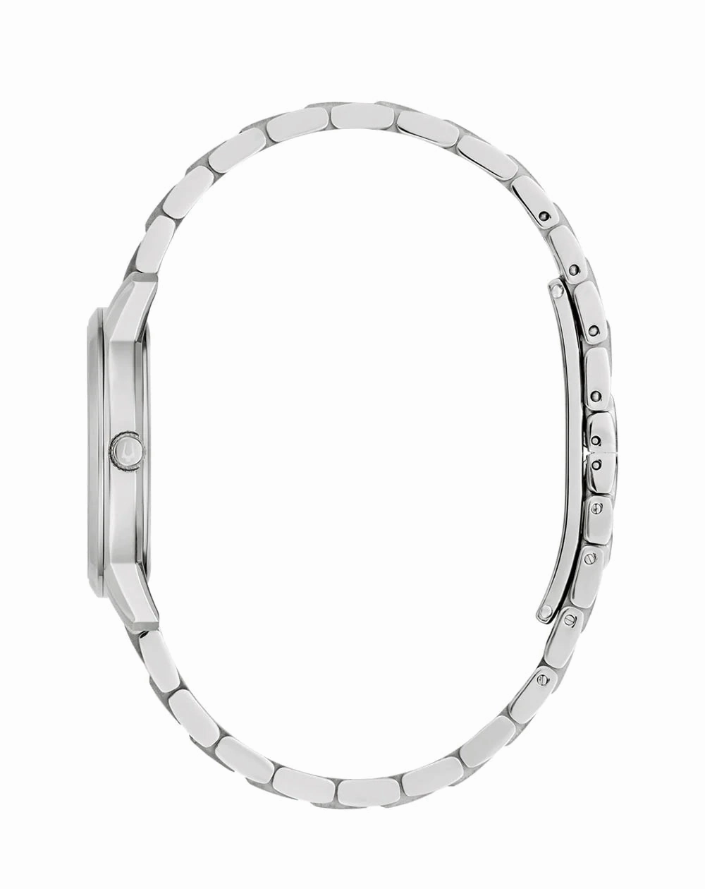 Bulova Ladies Timeless Quartz Watch with Silver Dial and Stainless Steel Bracelet 96M165