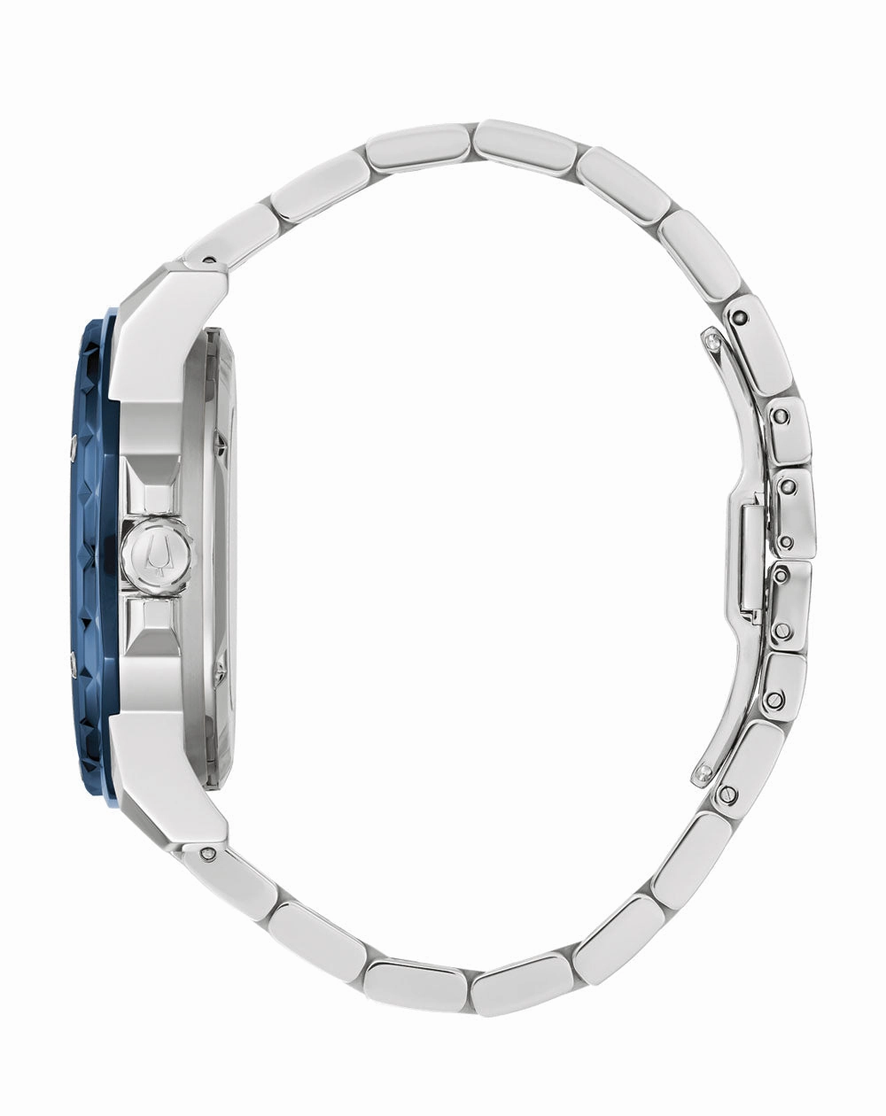 Bulova Marine Star 21-Jewel Automatic Men's Watch with Blue Accents and Exhibition Case Back 98A302