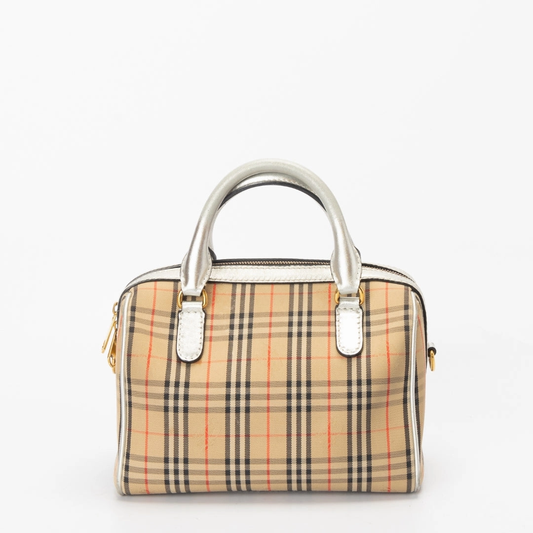 Burberry Small 1983 Check Link Bowling Bag