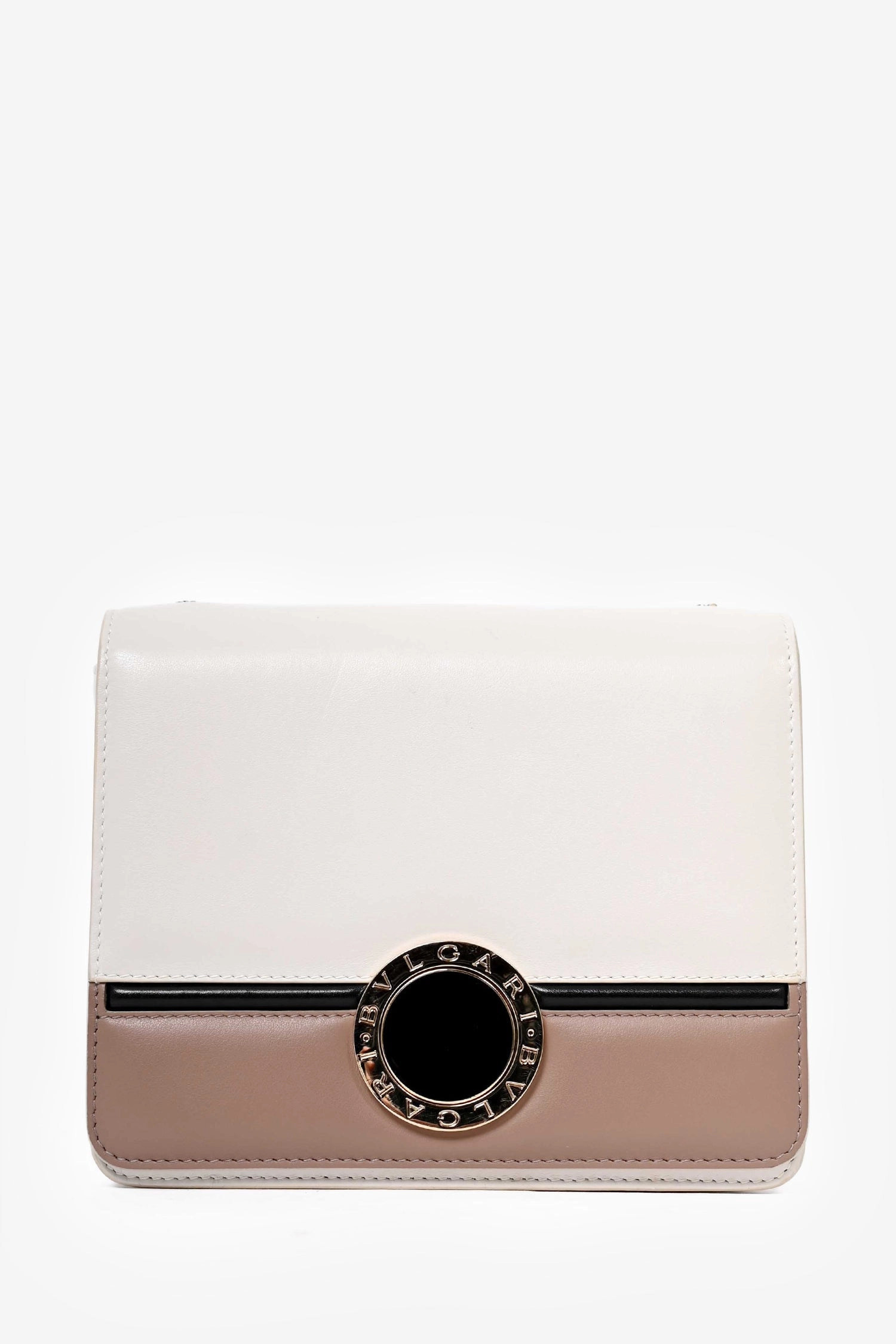 Bvlgari Pink/Black Leather Crossbody