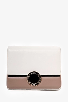 Bvlgari Pink/Black Leather Crossbody