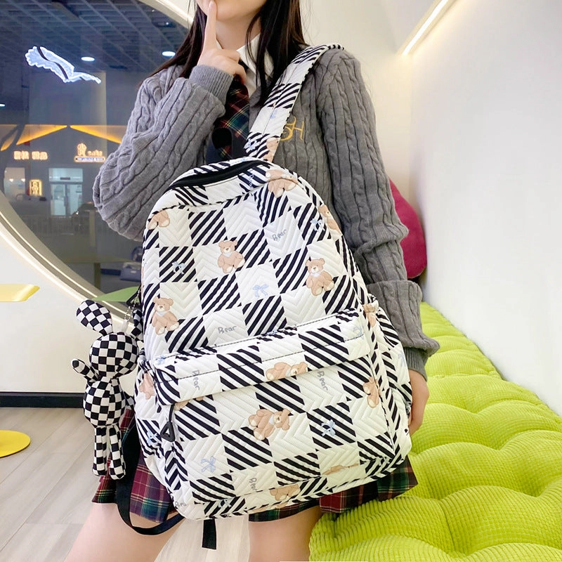 Campus style student backpack large capacity