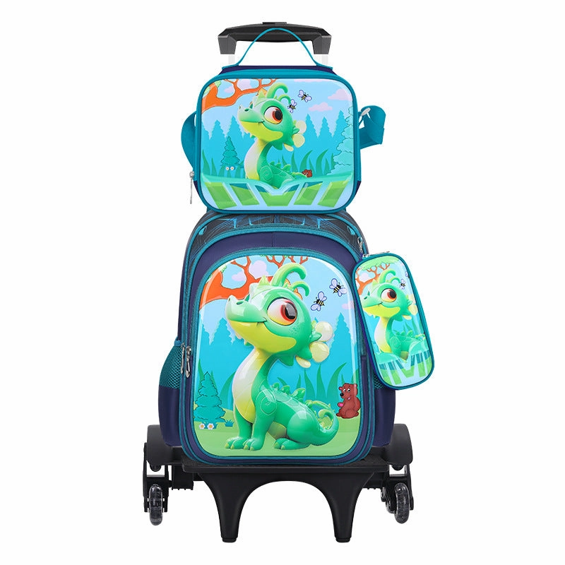 Can hold tie rod schoolbag lunch bag pencil case three-piece set
