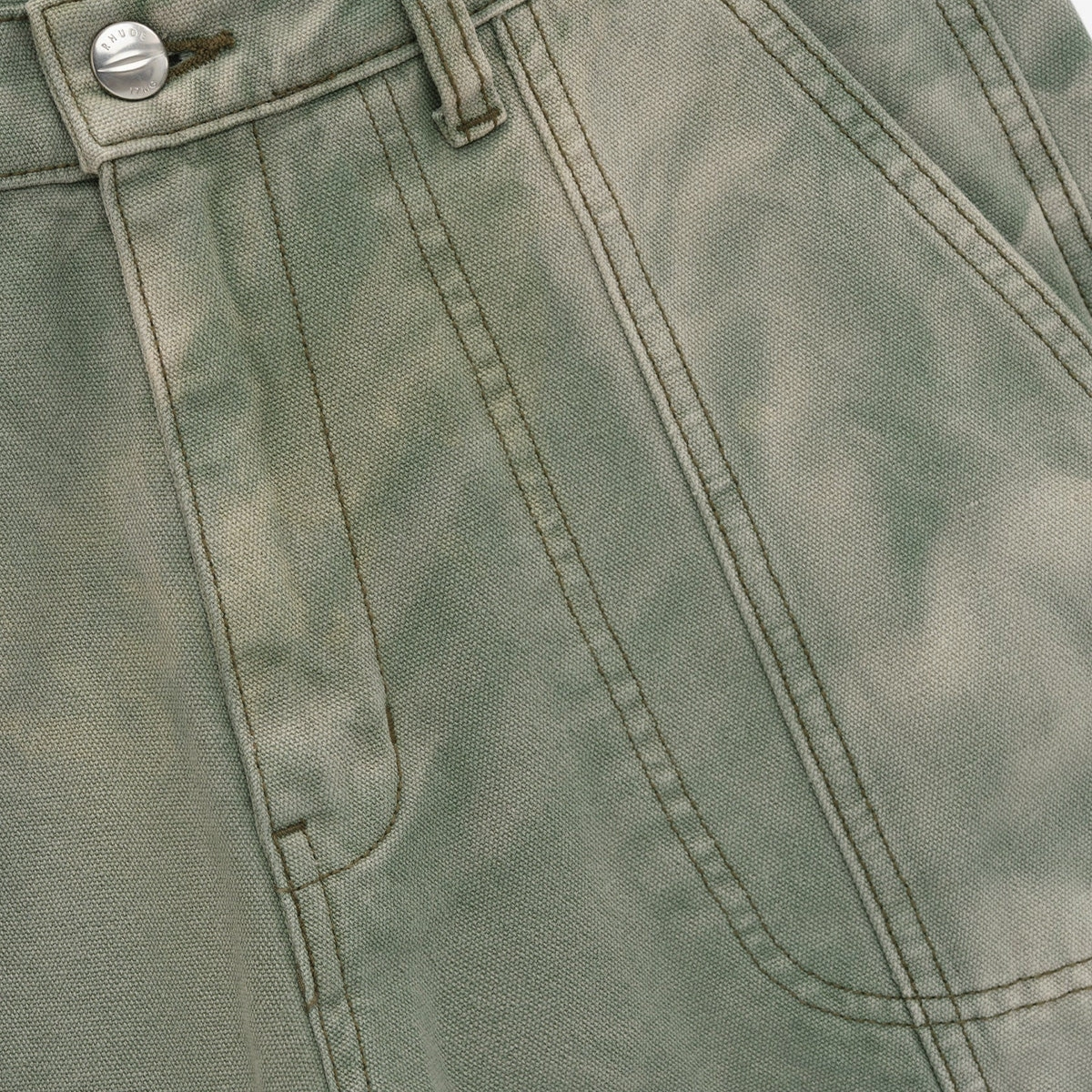 Canvas Cargo Pants 'Sage Green'