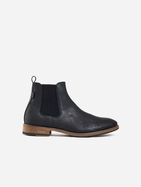 Cardamom Men's Vegan Leather Chelsea Boots | Black