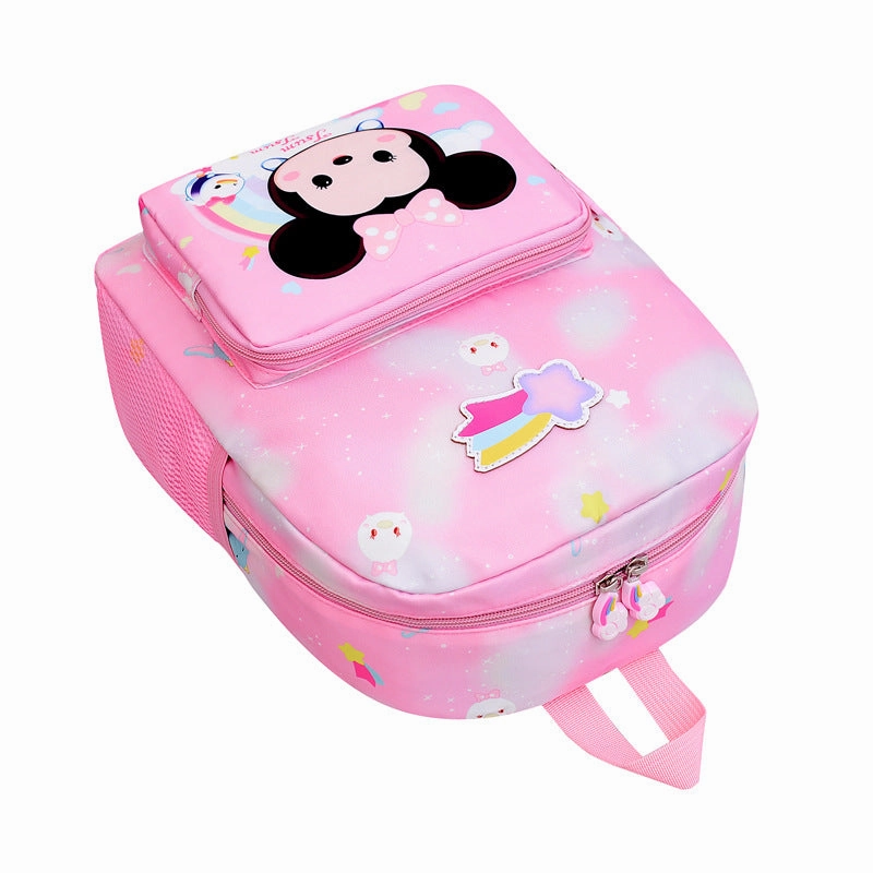 Cartoon cute gradient color children's schoolbag